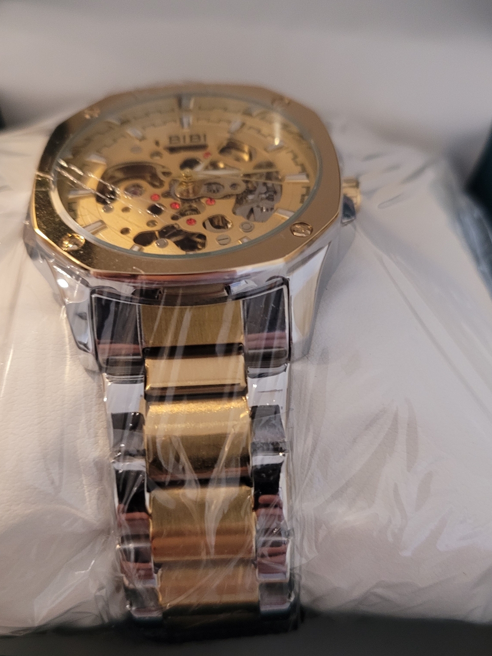 BIBI Gold Skeleton Dial Men's Watch - Picture 2 of 4